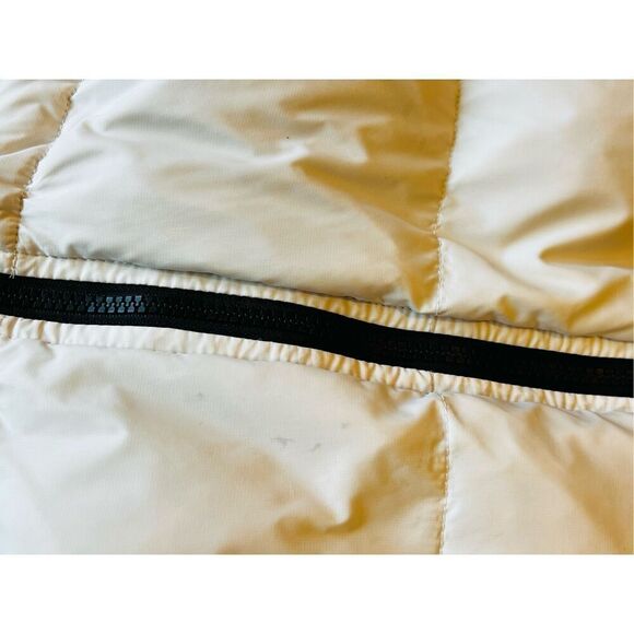 The North Face Women's Black Cream Full Zip Retro Nuptse Short Jacket Large NWOT - Picture 10 of 14